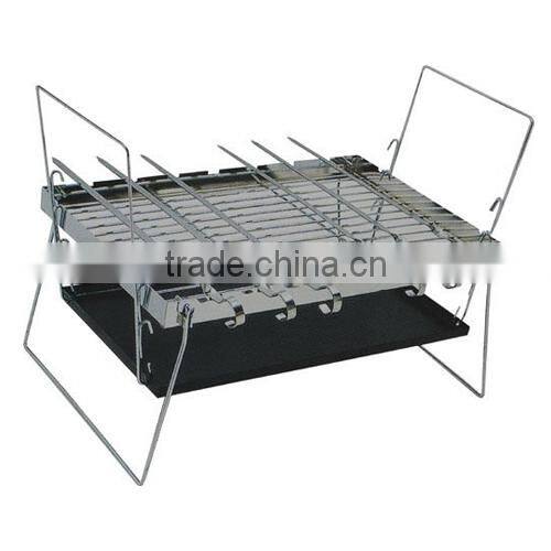 Grill rack with 6pcs skewer set
