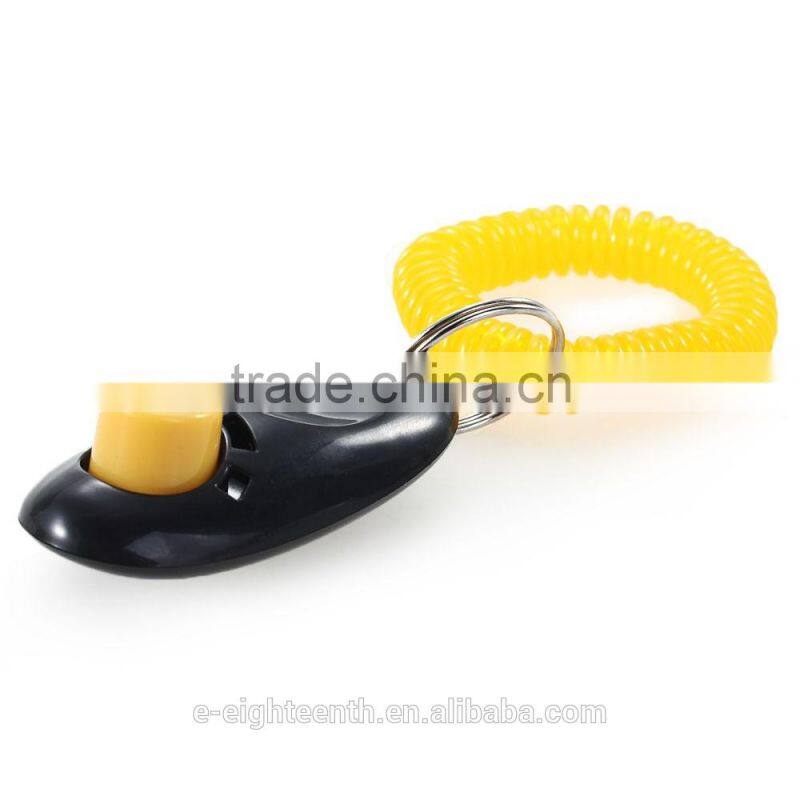 2016 pet training clicker dog cat horse bird click obedience clicker whistle with strap