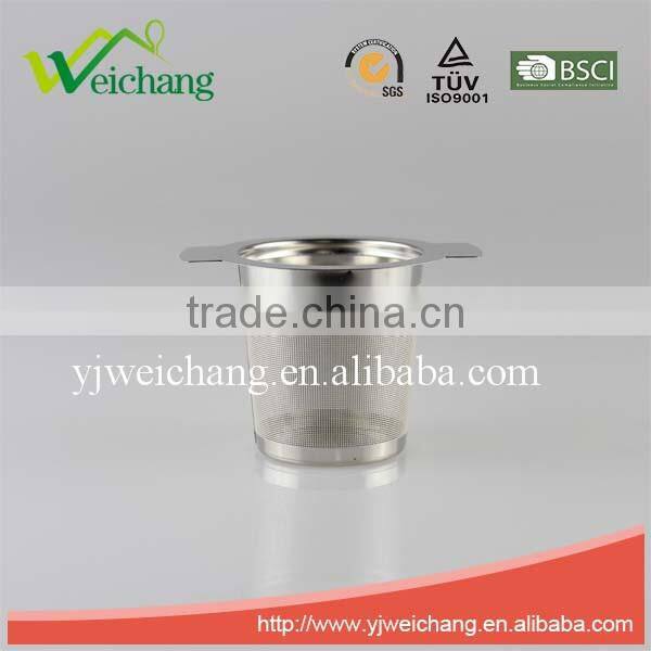 WCE6023 Good quality Stainless Steel Mesh Tea tools Tea Strainer Tea Infuser With Hook and Handle