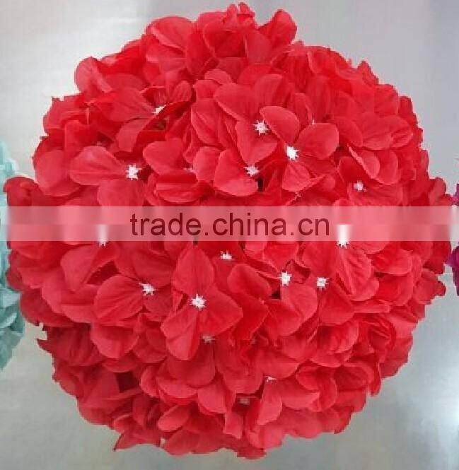 Hanging Fabric Flower Ball 25CM hydrangea Ball