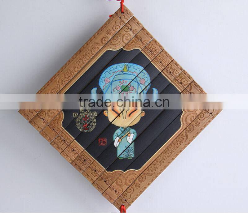 wall decoration panel--bamboo carving / Panda