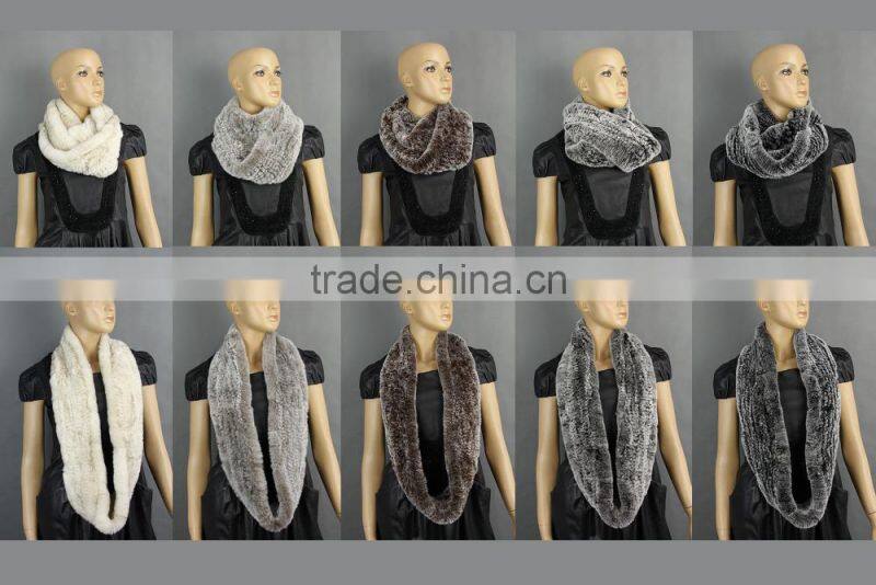 High Quality Knitted Rex-Rabbit Scarf