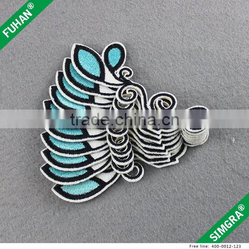 Hangzhou Garment Accessories Custom Design Hats Sewing Embroidery Badges