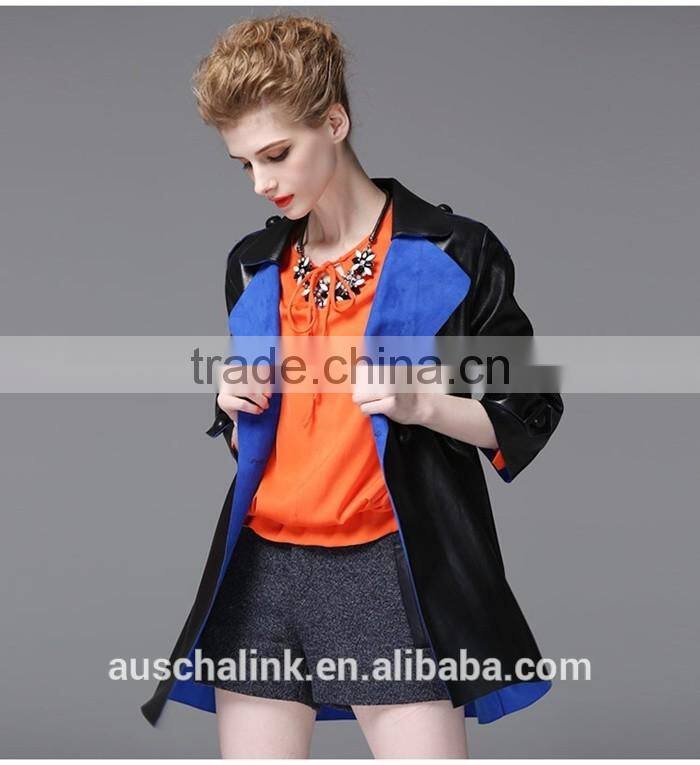 new arrival fashion women waterproof pu sexy leather jackets customized