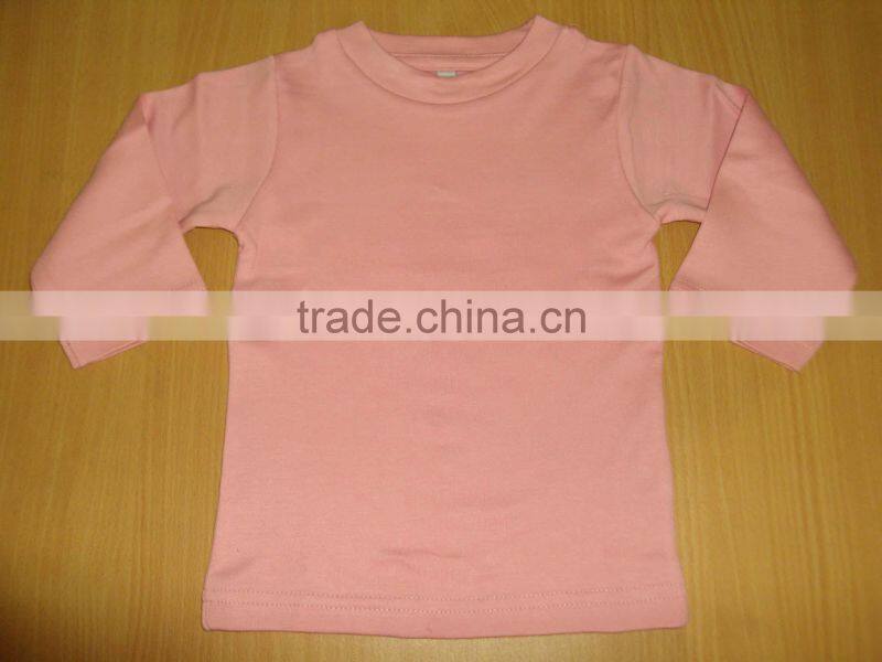 100%cotton interlock baby t-shirts, soft hand-feel combed cotton baby garments