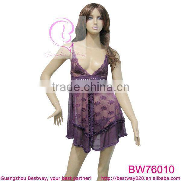 Valentine transparent sexy lingerie