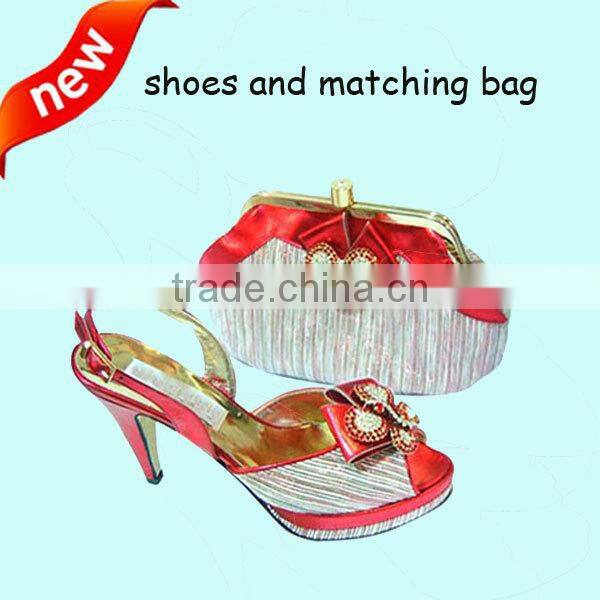 high quality women purple african matching shoes and bags MG0003