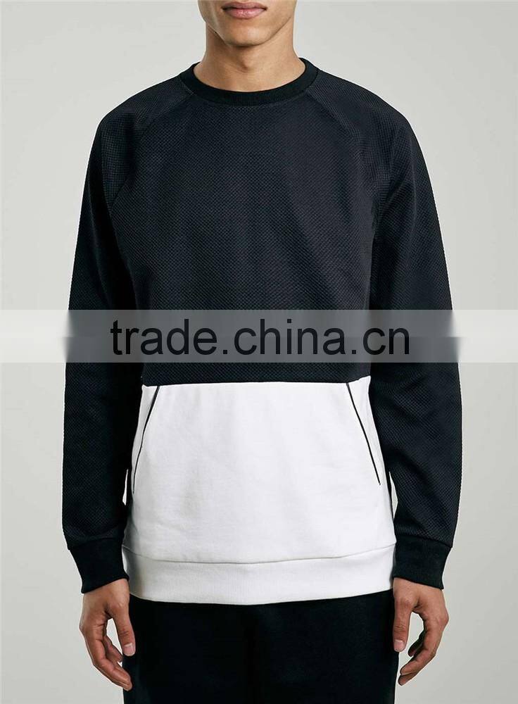 Mens cheap cut and sew mesh sweatshirts mens