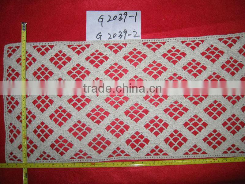 cotton crochet knitted fabric pattern design