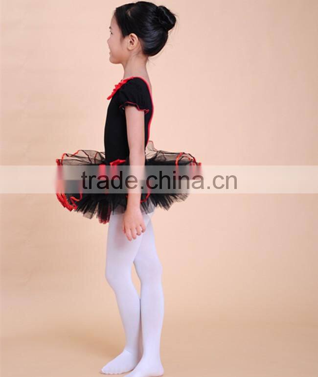 2015 new children dancing clothing tutu dress girl black swan ballet dance clothes