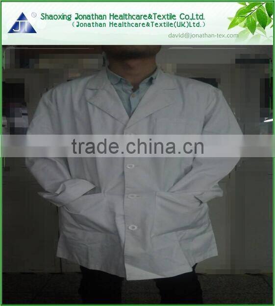 High quality white hospital uniform lab coat for medical wear