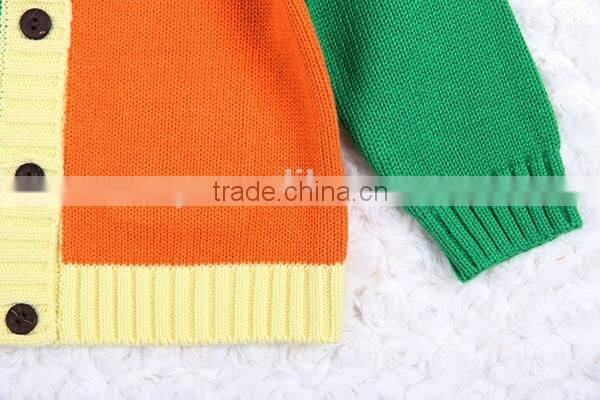 Baby boy back pocket design cardigan sweater