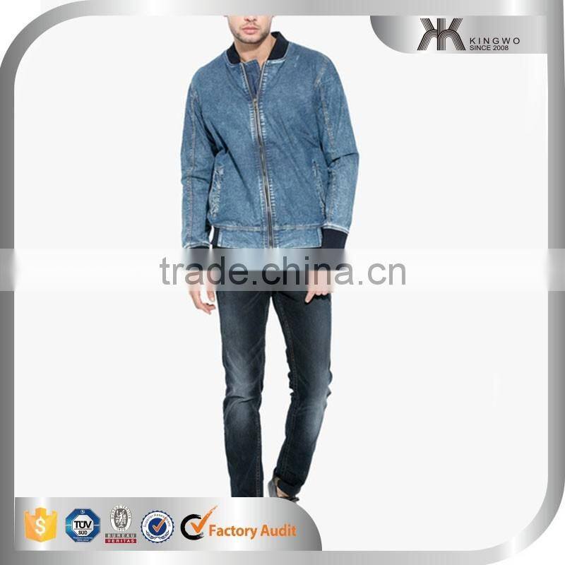 Mens Stone Washed Denim Fabric Winter Jacket Men Apparel Alibaba China Suppliers