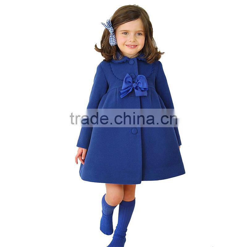 hot sale high quality boutique europe style long red winter coat for kids LB20151113-4