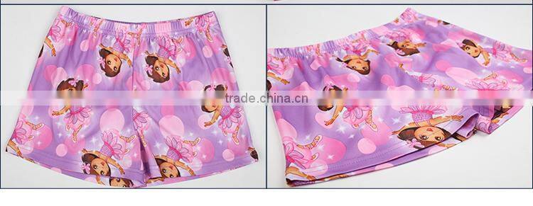 Girls' Knitted printed shorts