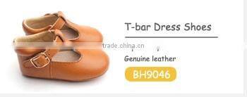Wholesale Walking Skidproof Genuine Leather Fashion Baby Loafer shoes