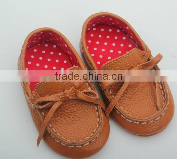 Comfortable fancy skidproof baby boat shoes