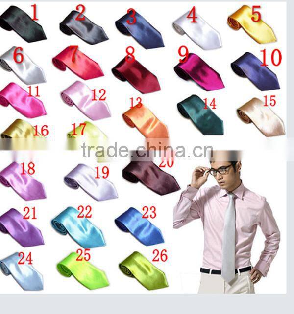 MOQ 50 pcs hot sale length 145 cm width 10 cm new arrival tide ordinary men solid ties