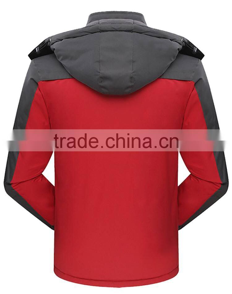 Unique design 100 % nylon middle aged men's cotton jacket