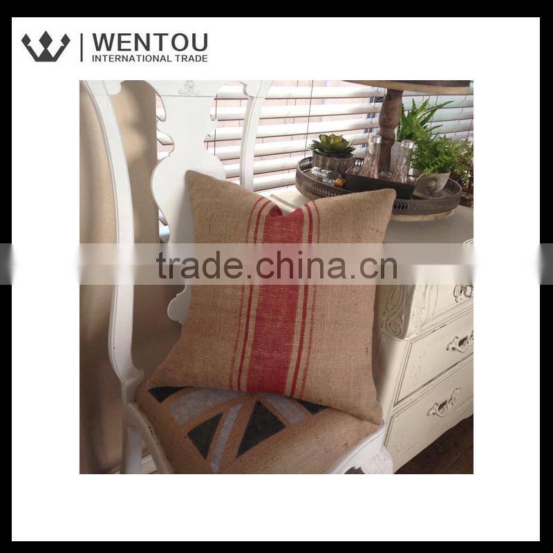 Wholesale home decor Burlap Pillow cover