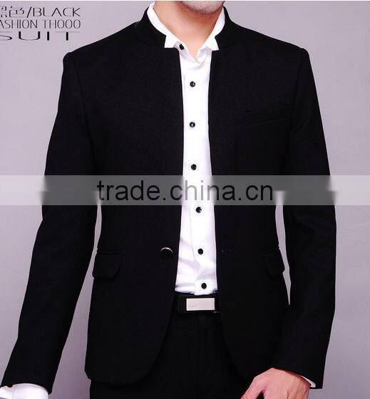 Shanghai Shoujia 2014 high quality men suit/ new design men suit