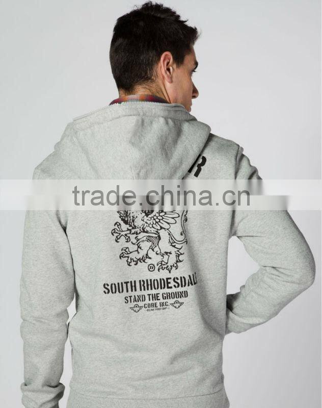 Hotest UK design fleece cotton men hoodie jacket / heavyweight cotton hoodies T13331