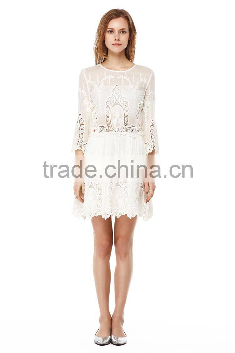 2016 Latest New Fashion Patterns of Lace Evening Dress