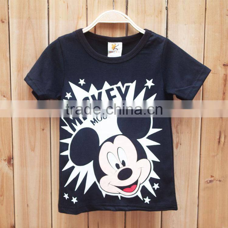 2-6 year old boy t shirt with cartoon printed