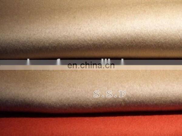 factory wholesale woolen 100% pure cashmere coat fabric (450g/sqm)