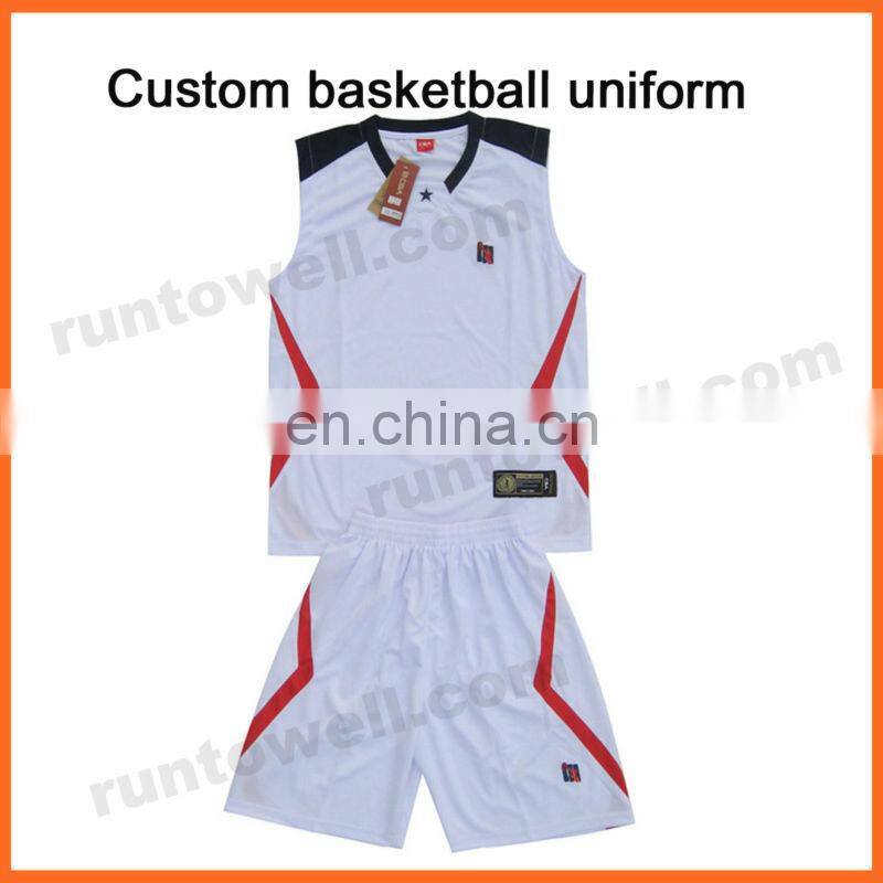 Runtowell 2013 high quality basketball uniforms / basketball jersey color purple / basketball jersey names