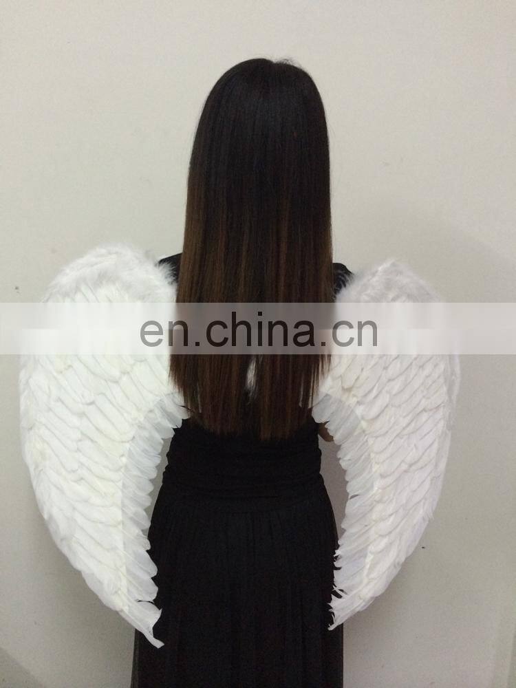 top quality white color ostrich feather wing