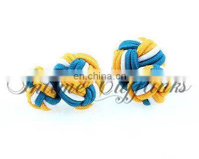 2013 multicolor silk knot cufflinks