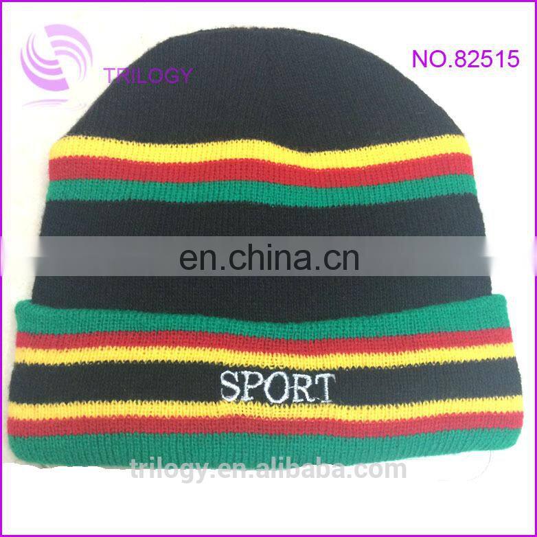 china factory custom very cheap fashion sport beanie cap