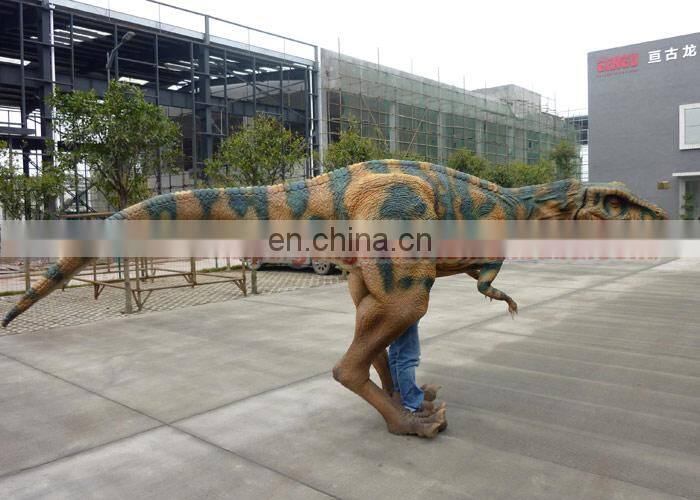 Outdoor vivid walking animatronic dinosaur costume