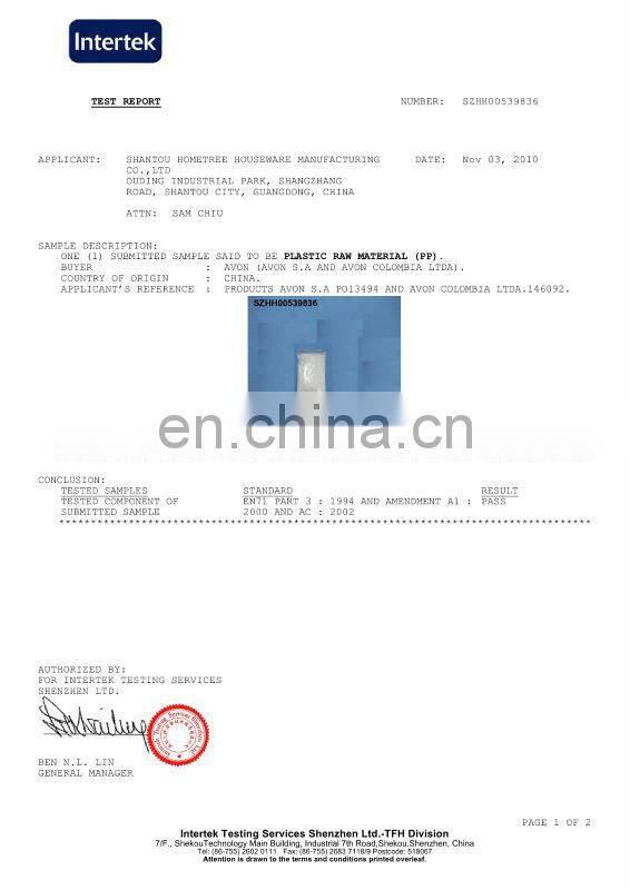 2014 new product plastic contact lense box