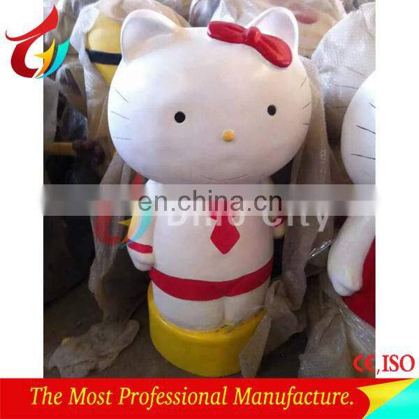 Factory wholesale price fiberglass Hellokitty statue