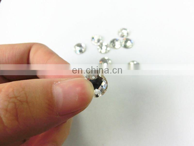 Wholesale cheap machine cut sew on rhinestones for wedding dress