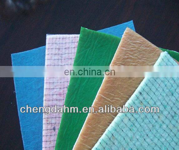 bonded foam with crepe paper underlayment