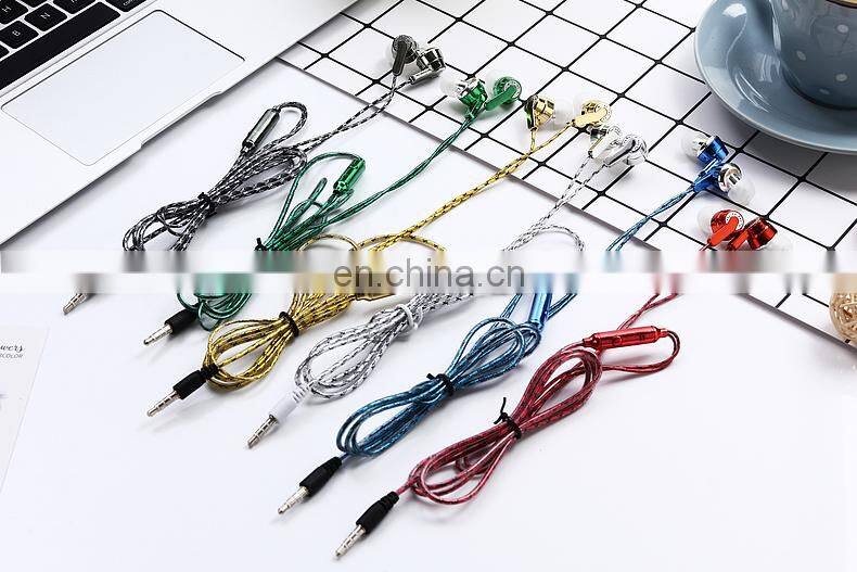 2018 red color In-ear Headsets Stereo for Android iOS Smartphone