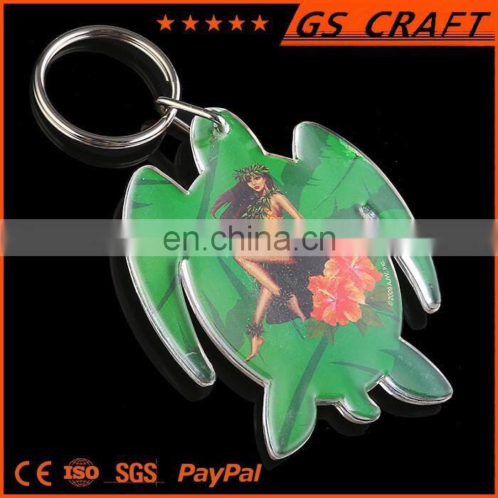 Natural OEM manufacturer turtle keychain