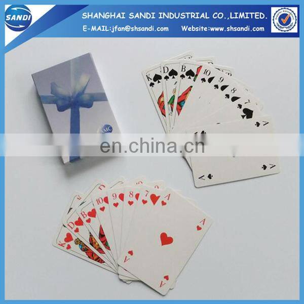 Promotional custom paper poker card