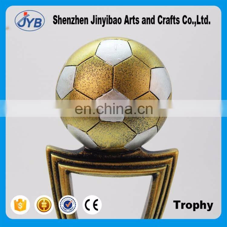 Golden football trophy Resin decoration Wholesale of Arts and crafts Creative trophy