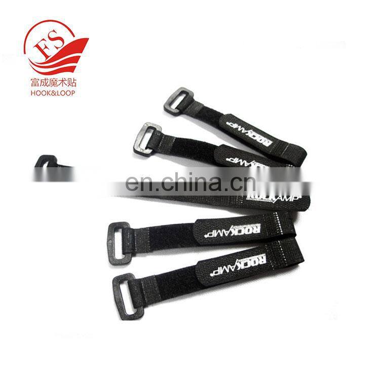High quality Hook and Loop Strap Cable Ties Organizer Fastener with Plastic buckle