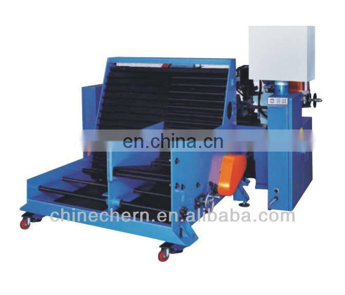 Double head metal round pipe/bar chamfering machine