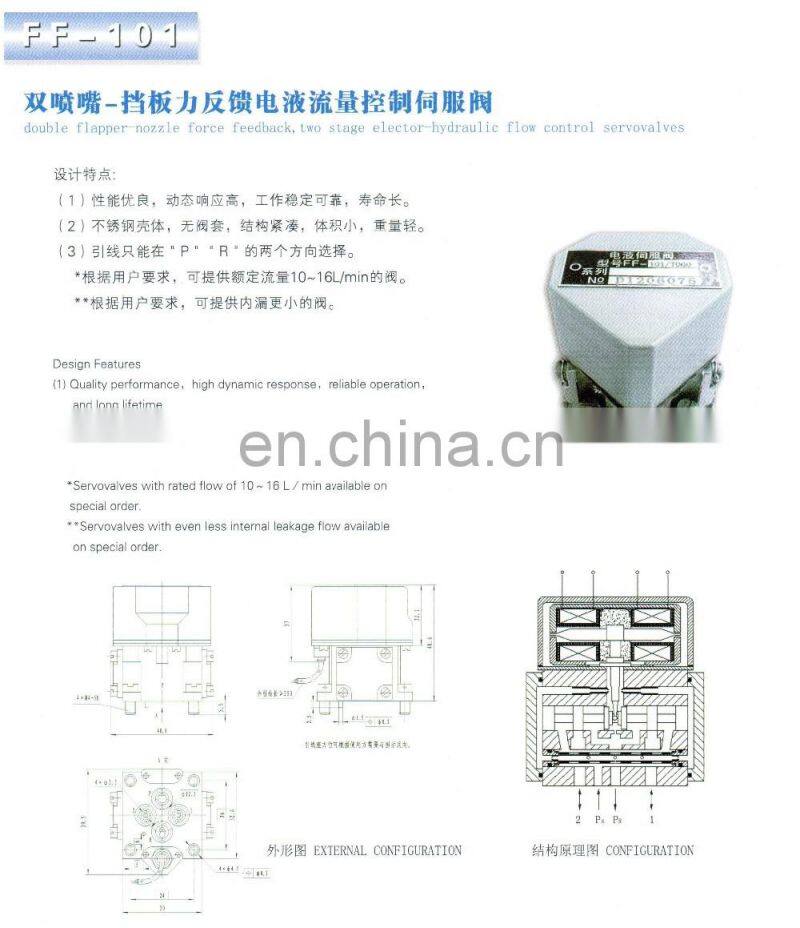 High quality manufacturer servo valve hydraulic actuator operation