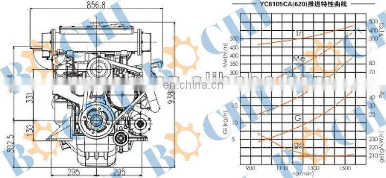 90~120KW Six Cylinder Marine Diesel Engine