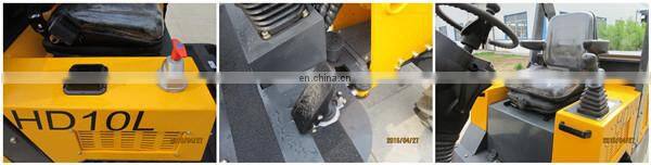 Taian hysoon mini fork wheel loader HD10L