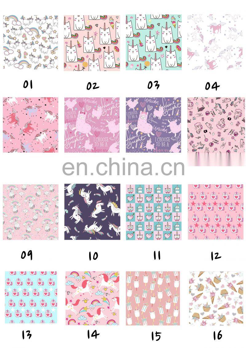 Recycling Cartoon Cute Plush Rainbow Unicorn Sherpa Throw Blanket for Girls