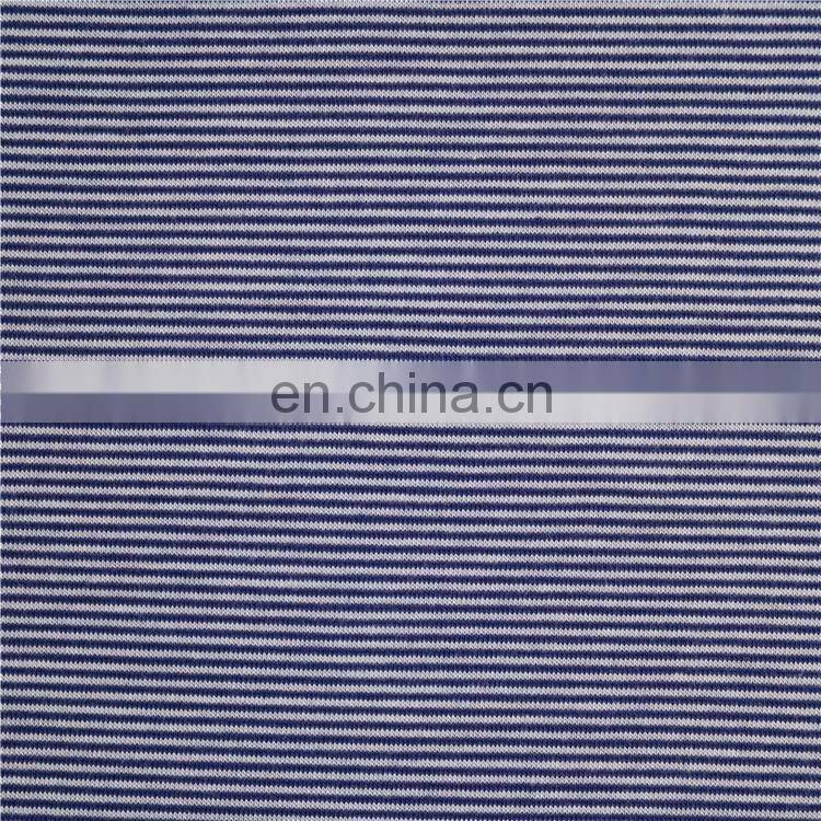 Stock Lot Fabric Modal Spandex Stripe Jersey Fabric for apparel