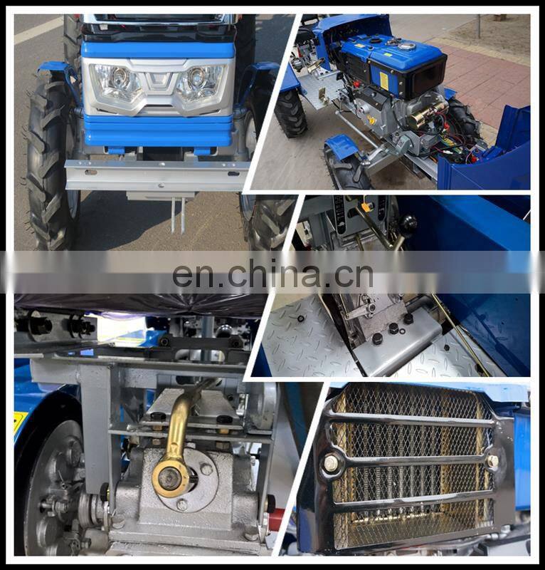New agricultural small turning radiu 15hp farm small tractor made in China